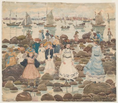 Low Tide, Beachmont, c.1902 by Maurice Brazil Prendergast